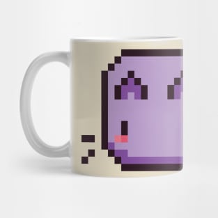 Purple Pixel Cat - Kawaii Retro Pixel Art Mug